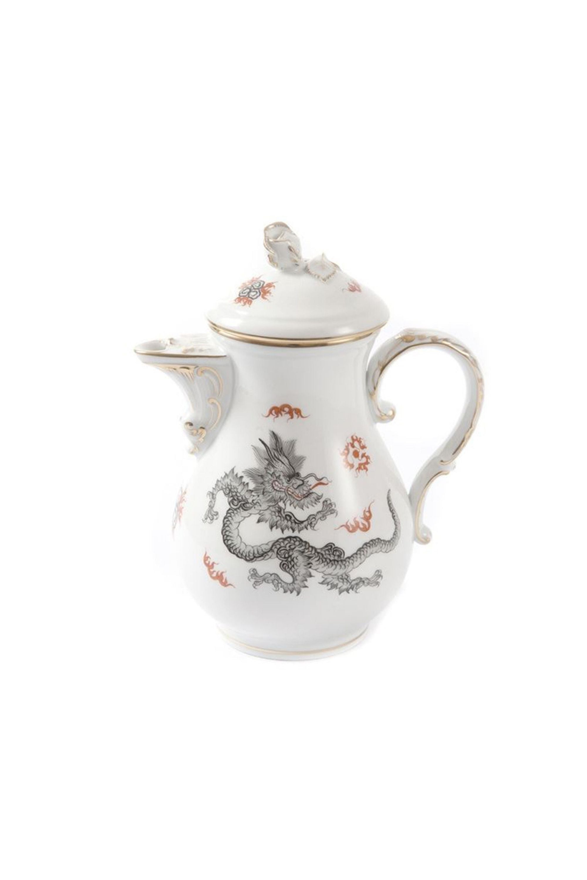 Black Dragon Tea Service. The Chinese Ming Dragon is one of Meissen's oldest and most popular designs. It stands for supernatural wisdom, for the spirit of change, for sun, light, and the male power of yang.