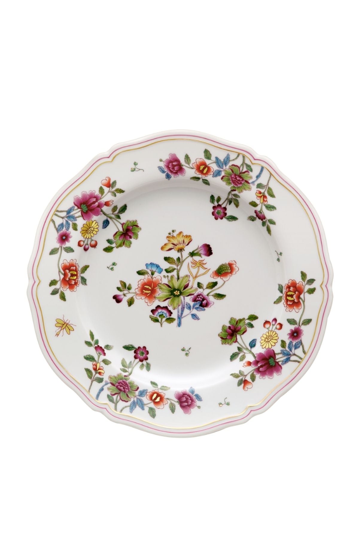 Flatware inspired by flowers in the European 1750 “La Primavera” decoupage with the flowers like Japanese and Chinese Imperial Kimono decorations.