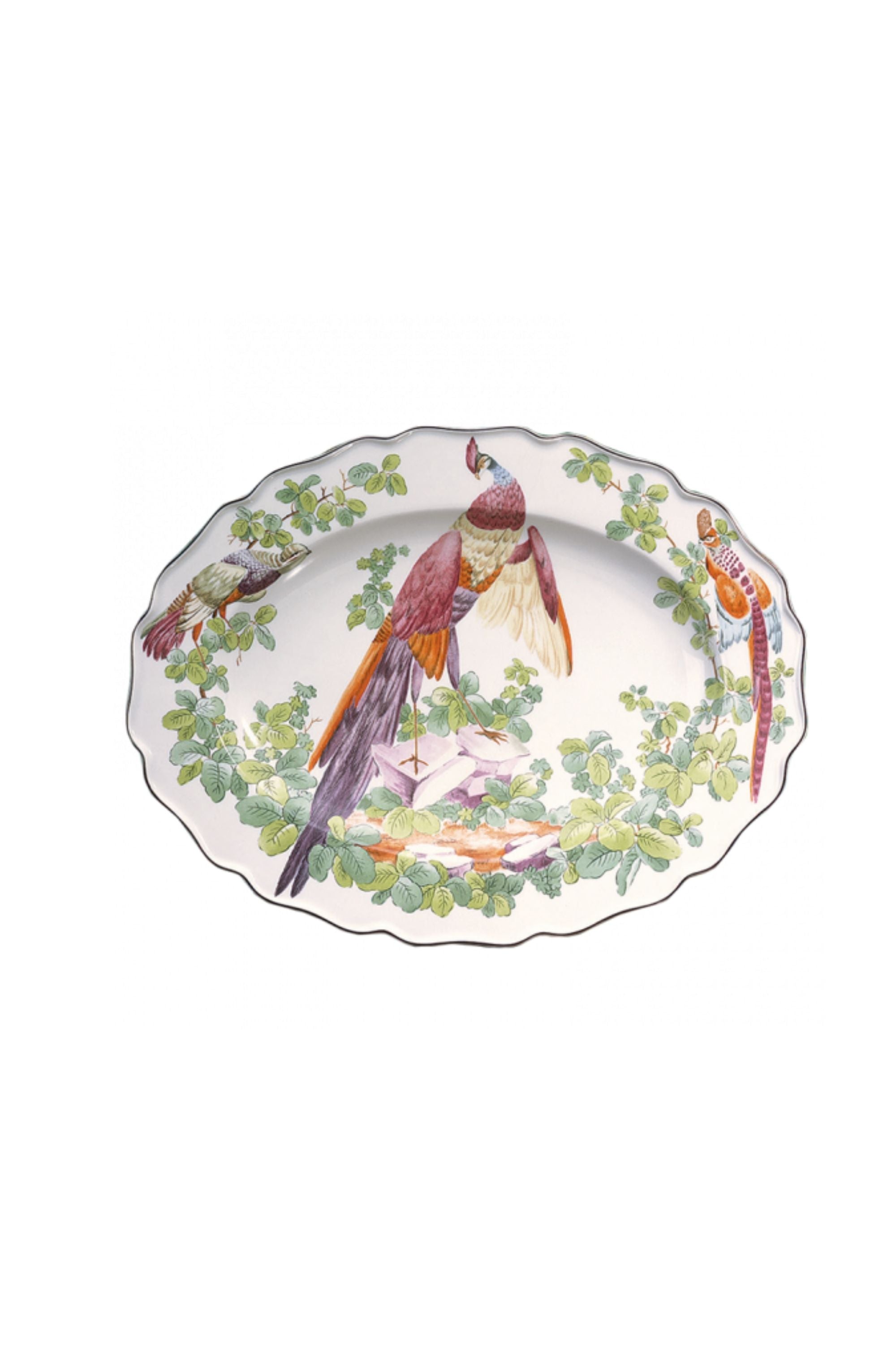 Bird serving dishes.
