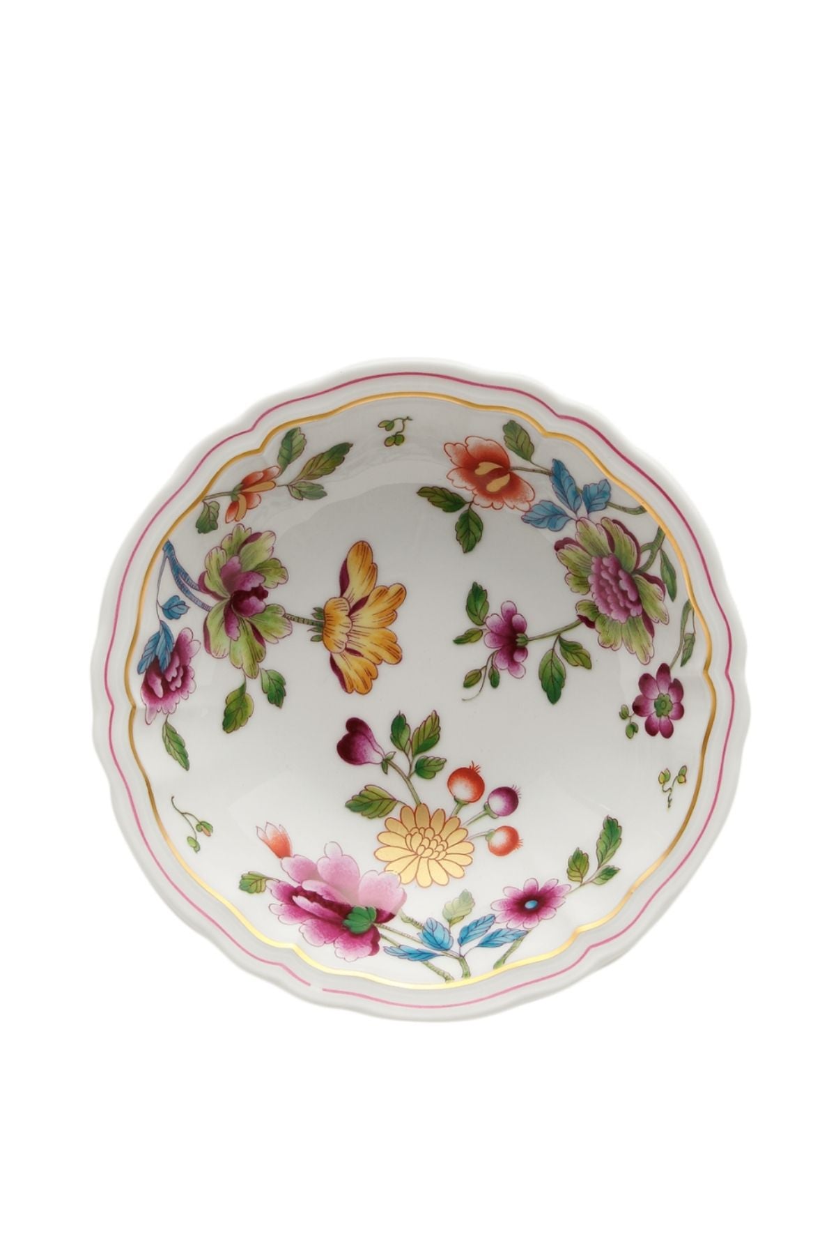Flatware inspired by flowers in the European 1750 “La Primavera” decoupage with the flowers like Japanese and Chinese Imperial Kimono decorations.
