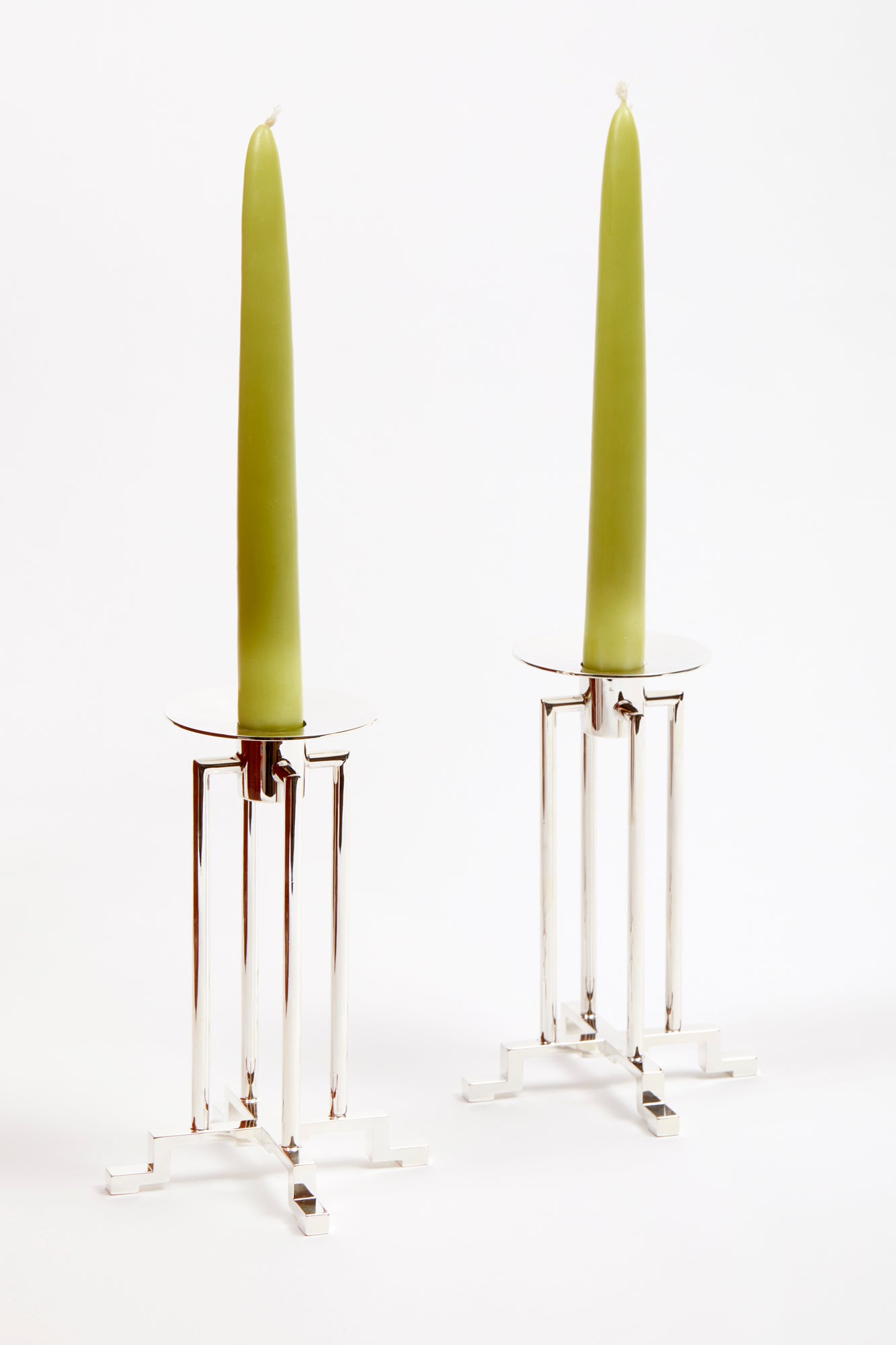 The art deco Fountainhead Candlestick, named for the novel's star architect Howard Roark.