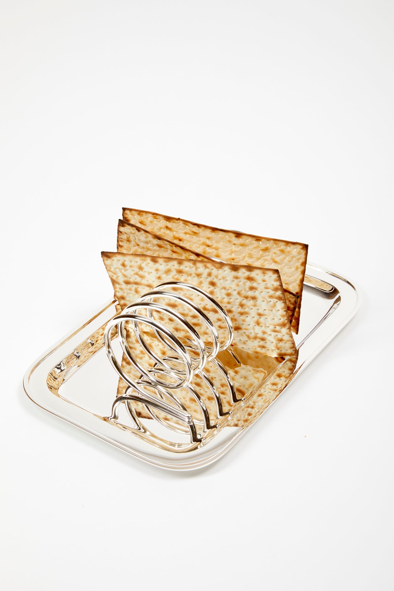 Silver toast rack.