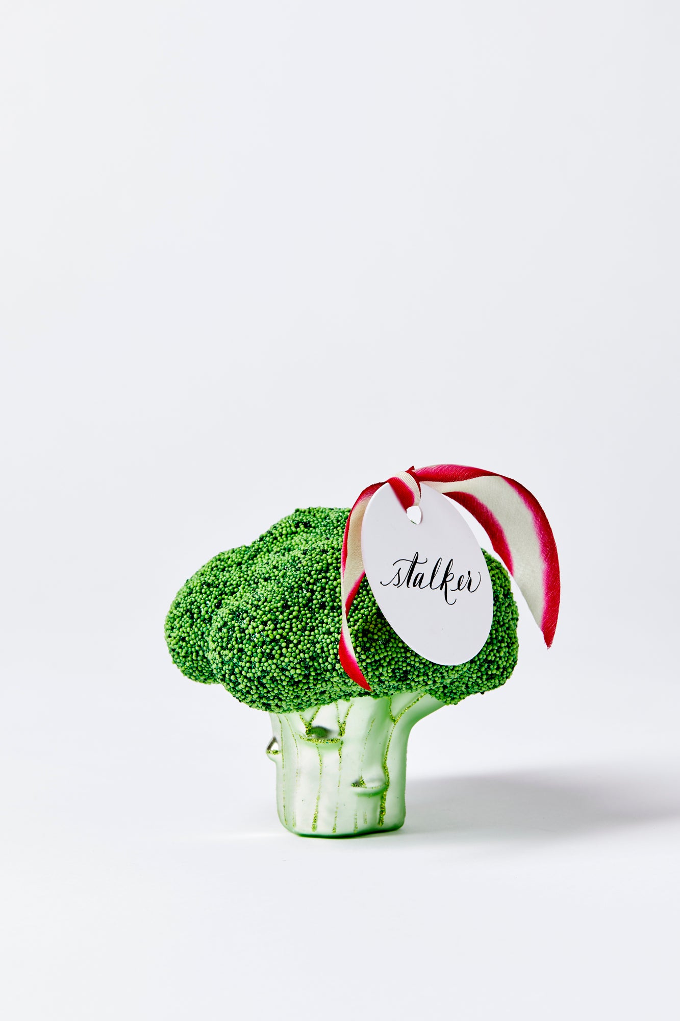 Broccoli shaped ornament.