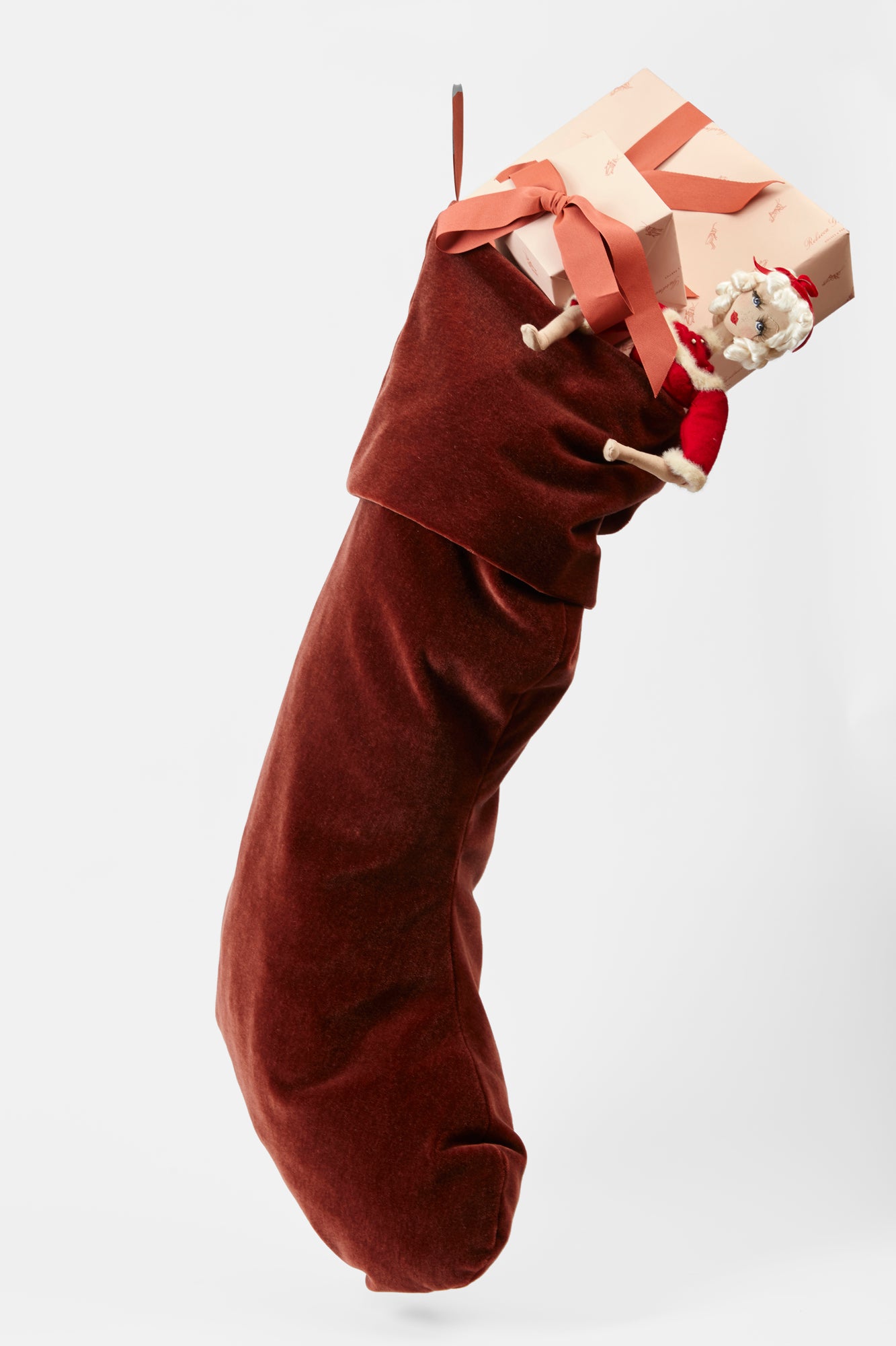 GIGANTIC 4' MOHAIR CHRISTMAS STOCKING