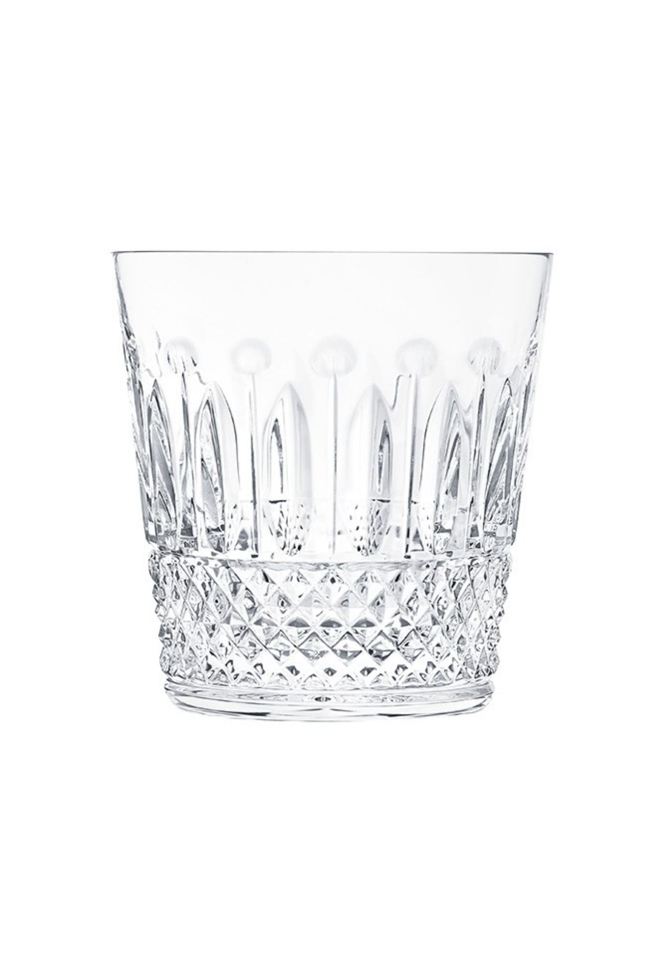 Tommy glassware. Each piece is mouth-blown and hand-cut crystal. From Saint-Louis, the oldest crystal manufactory in France founded in since 1586 and a Royal Glassworks since 1767. Handmade in France.