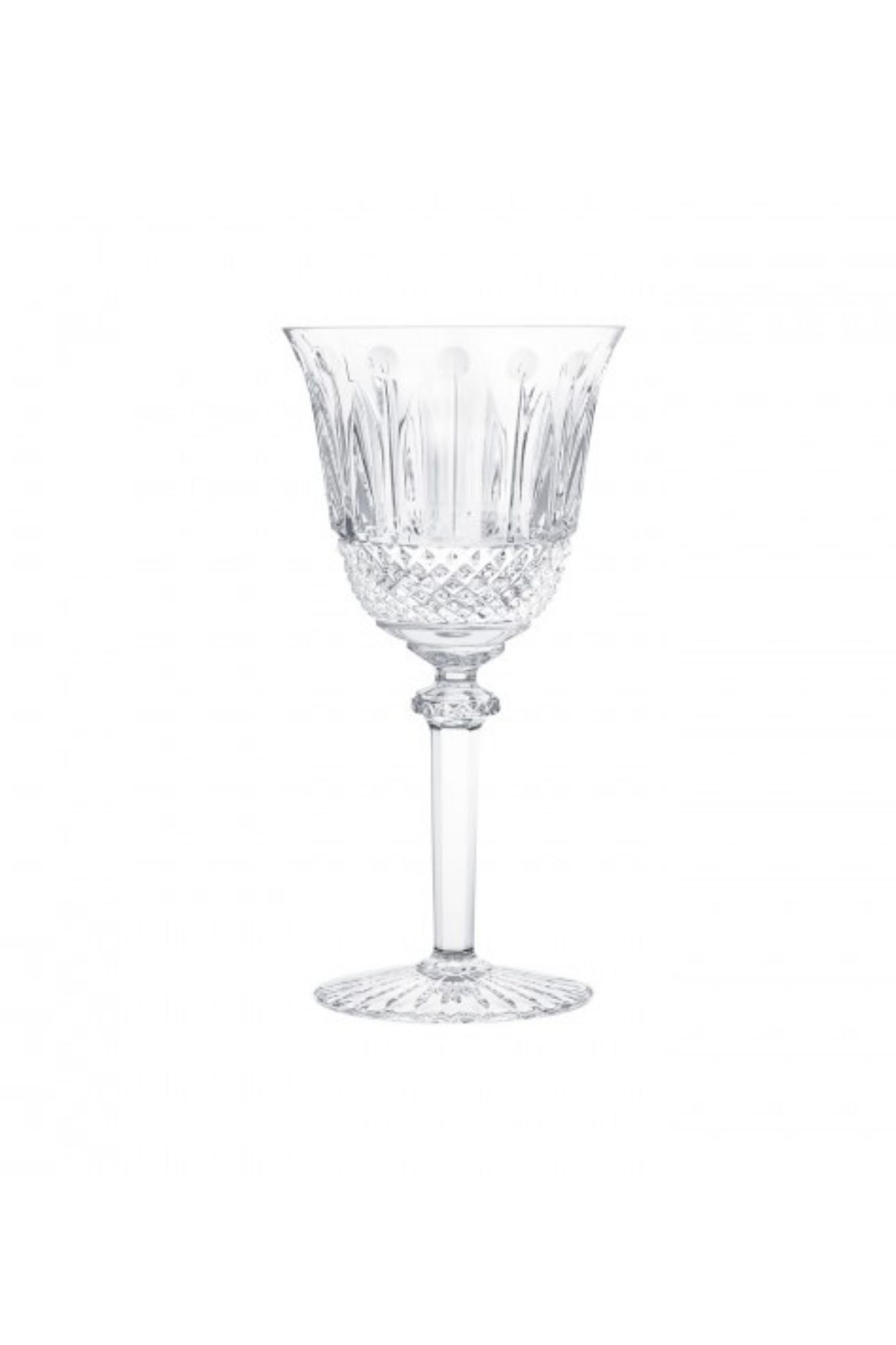 Tommy glassware. Each piece is mouth-blown and hand-cut crystal. From Saint-Louis, the oldest crystal manufactory in France founded in since 1586 and a Royal Glassworks since 1767. Handmade in France.