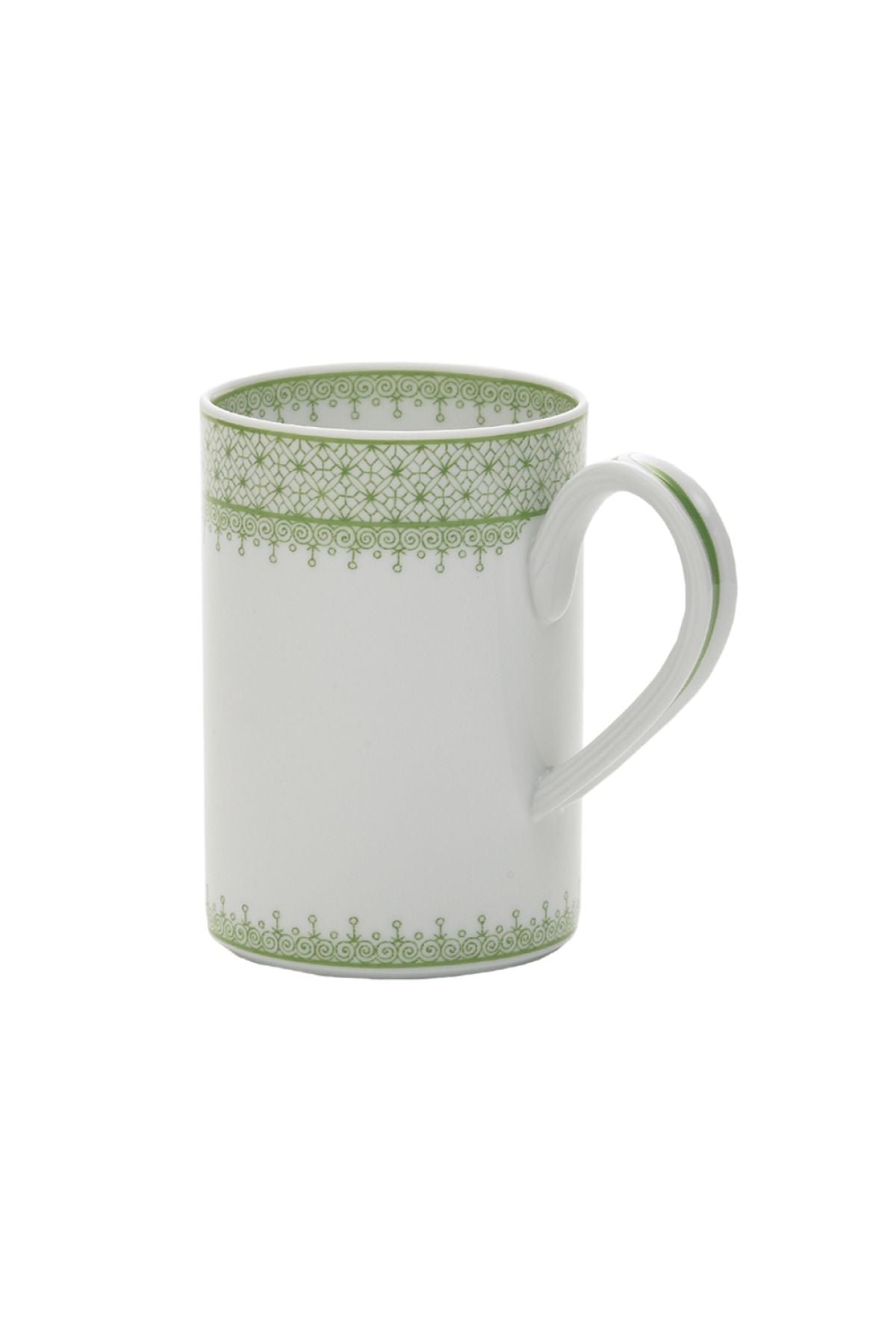 Dinner set with original cobalt based Blue Lace teardrop apple green border.