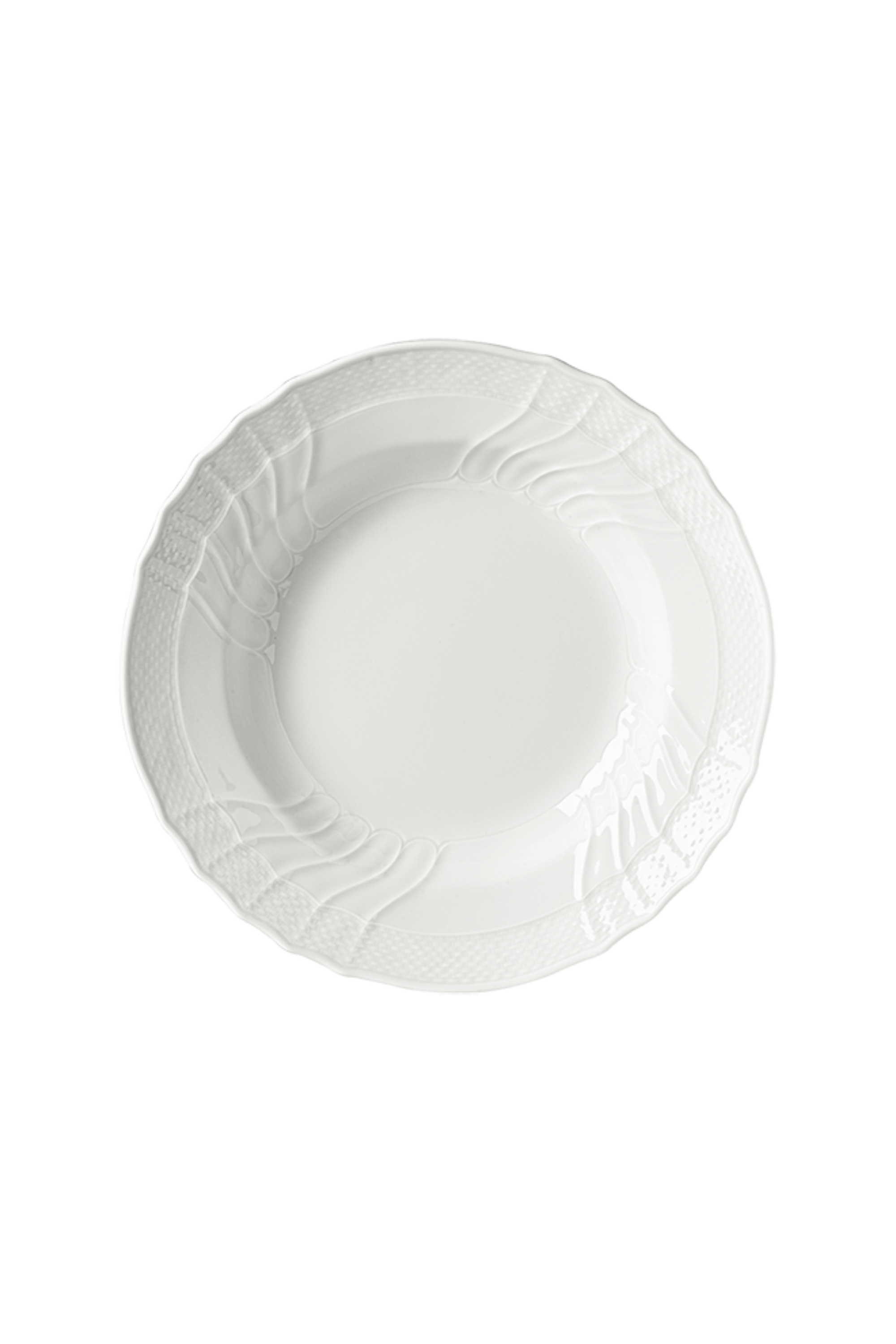 Everyday white china set.