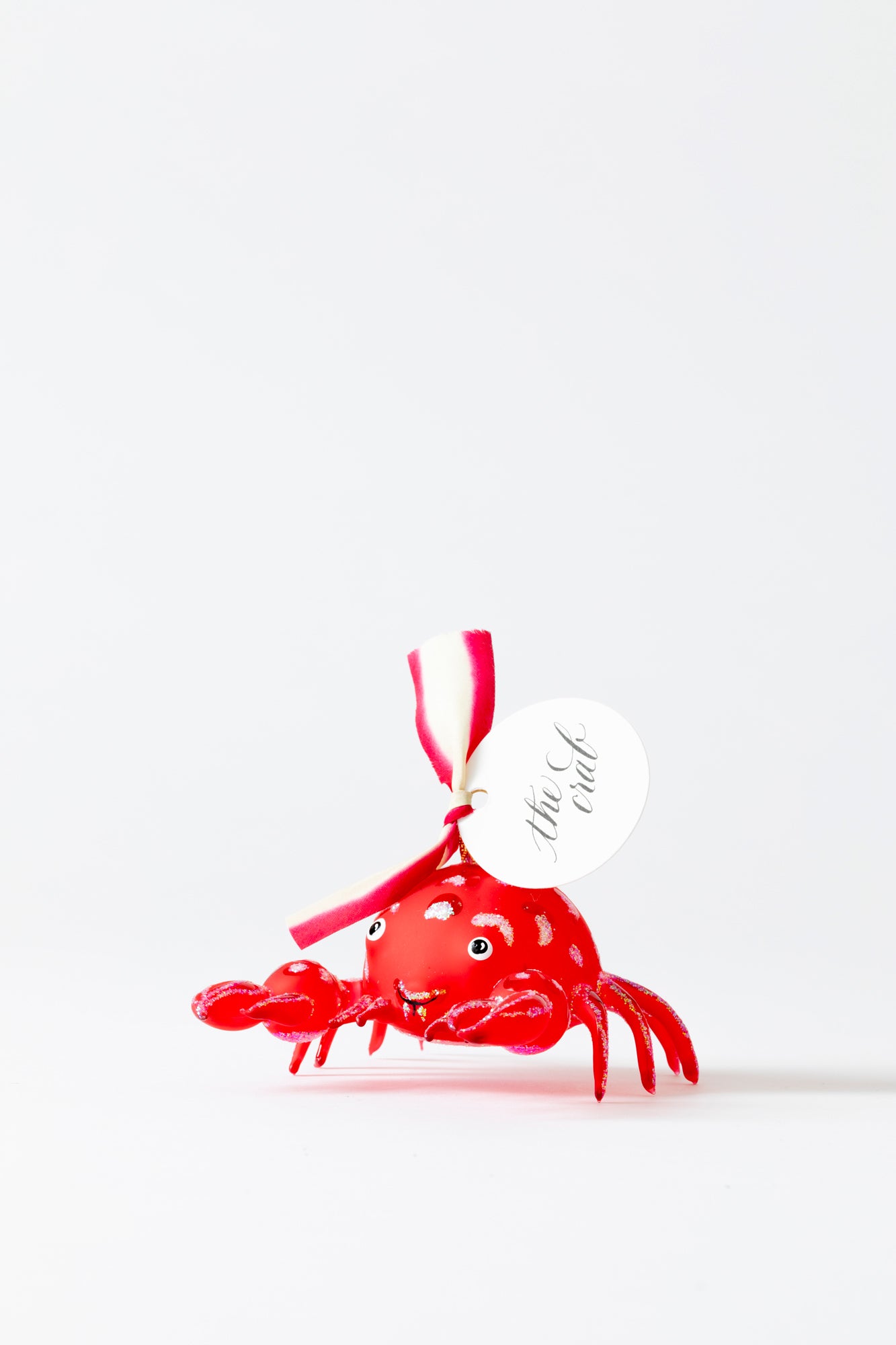 A crab shaped ornament, hand crafted in Poland.