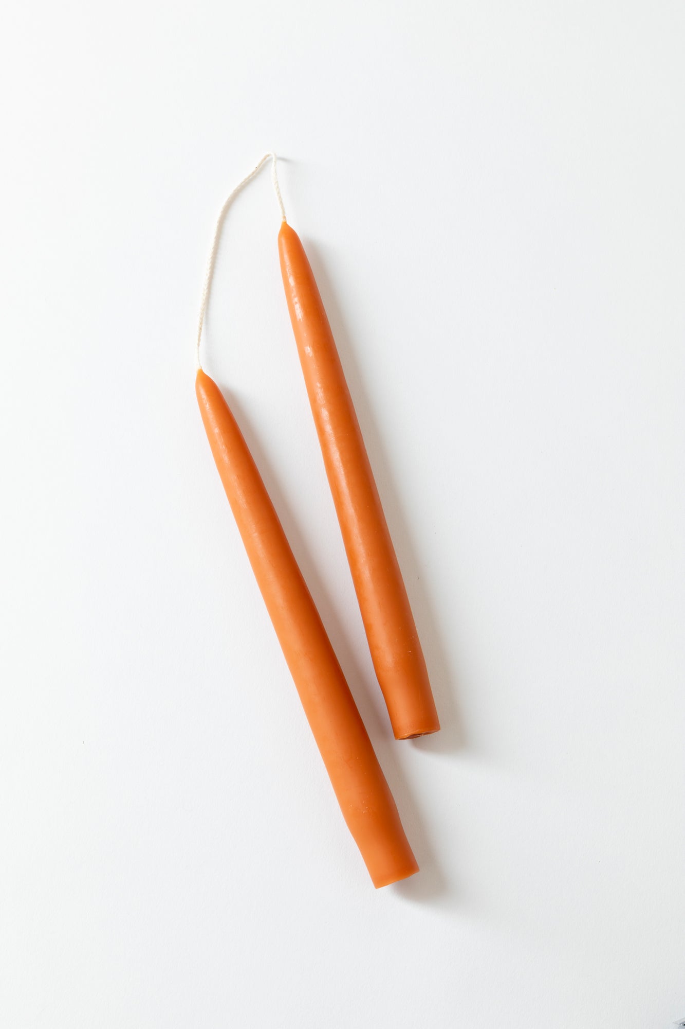 Hand-dipped wax candle tapers in juicy colors.