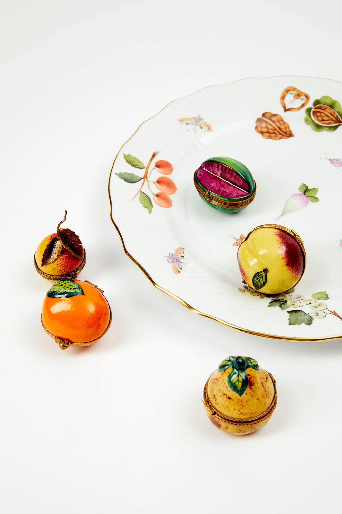 Vintage Fruit Limoges Boxes