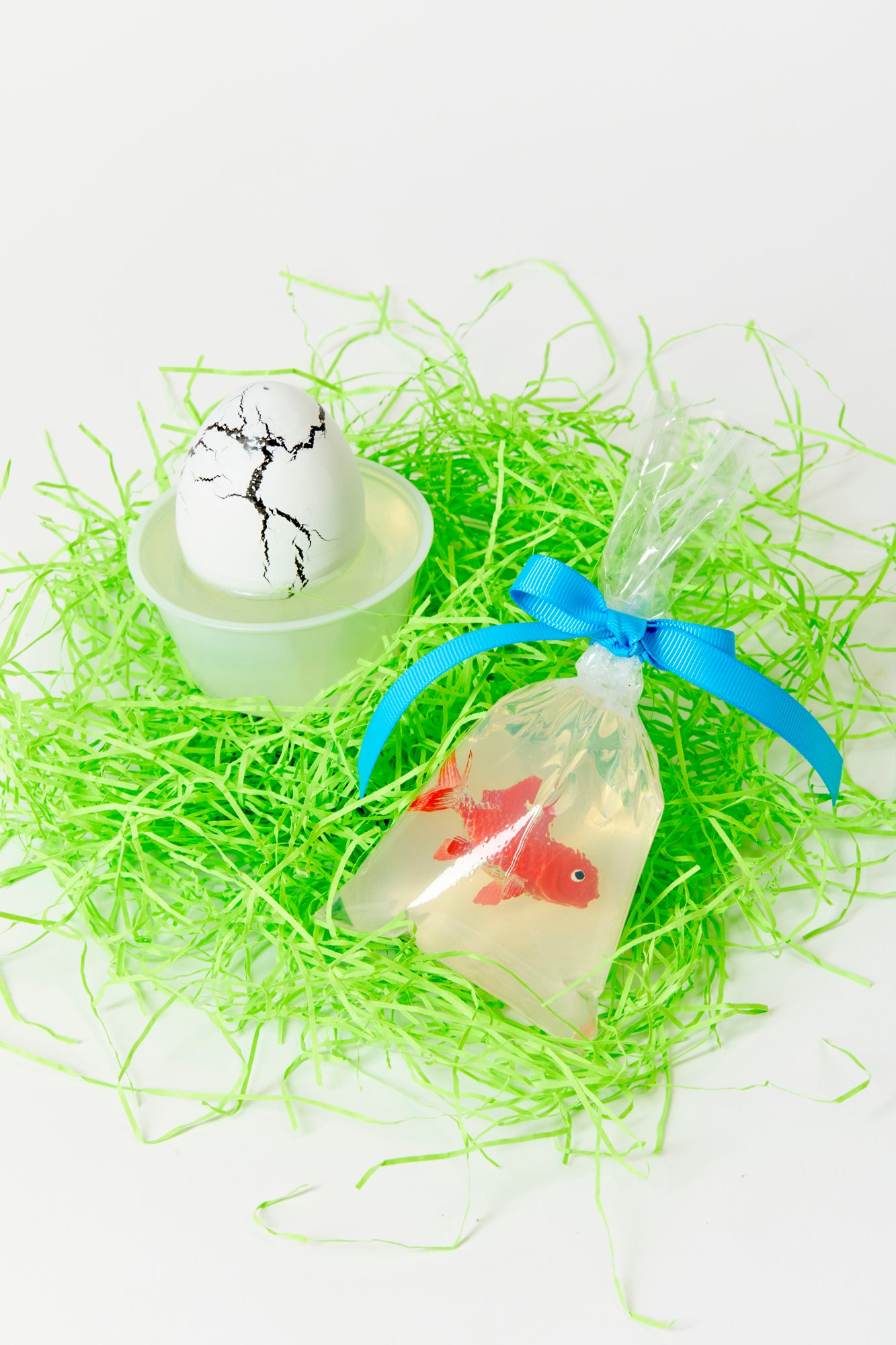 Encourage scrubbing with this lightly scented soap that rewards with a toy at the end.