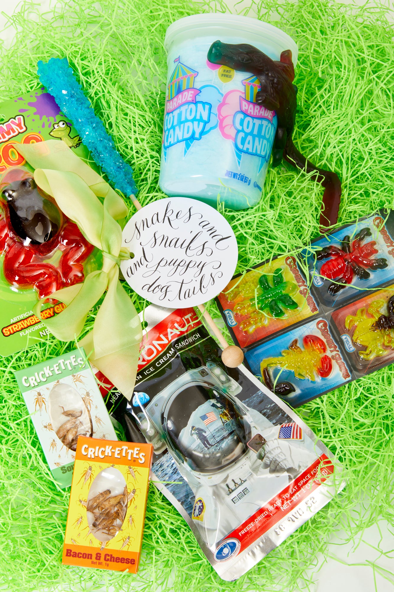 Easter candy bags for kids with all the classic candies. Best for boys.