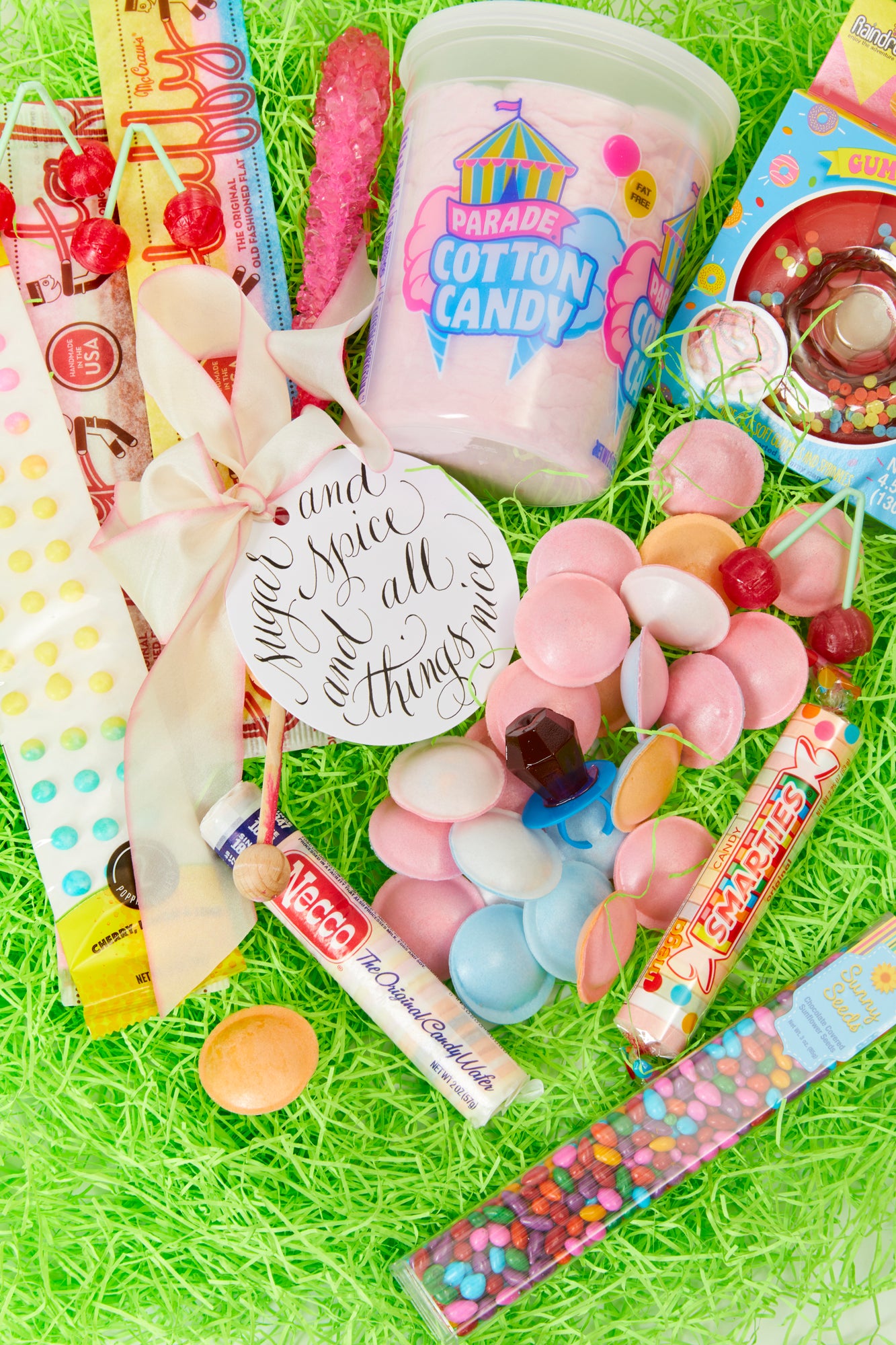 Easter candy bags for kids with all the classic candies.