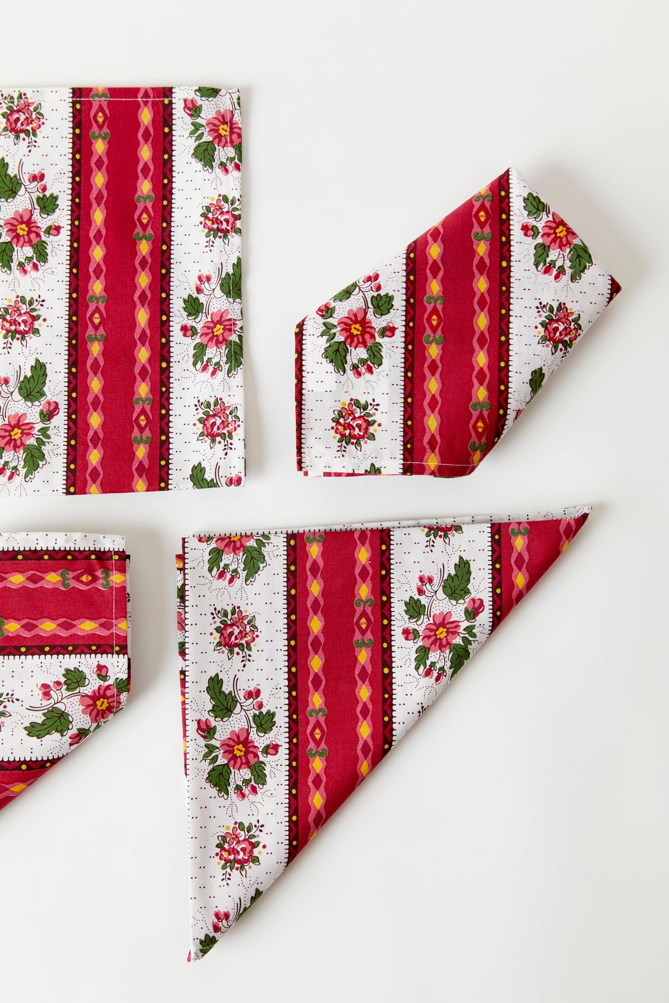 Provençal quilted placemats, developed by Les Olivades.