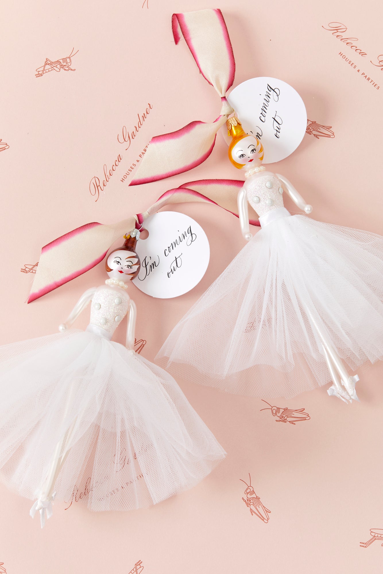 Princess bride ornaments.