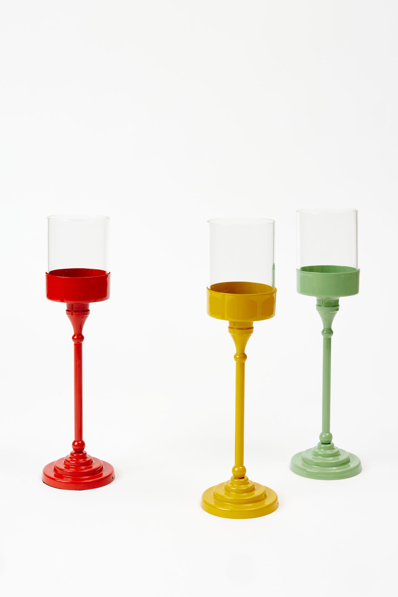 Table lamps in technicolor.