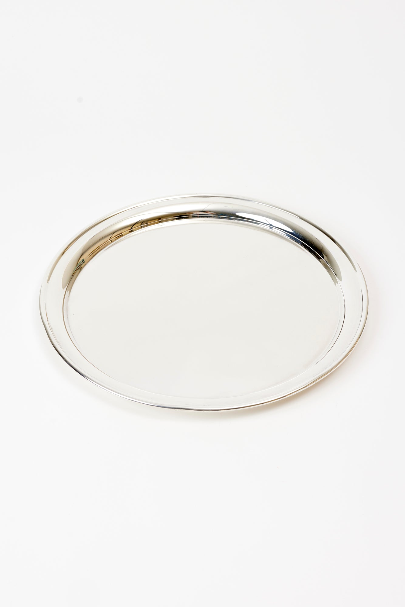 VINTAGE ENGLISH SILVER PASSING TRAY.