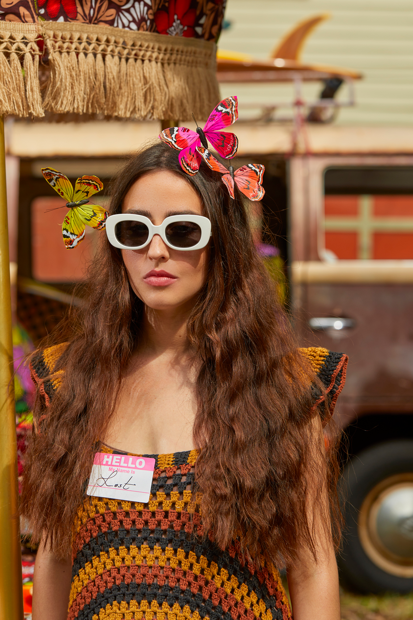 Delicate and colorful butterflies on tiny wires. Perfect for hair.