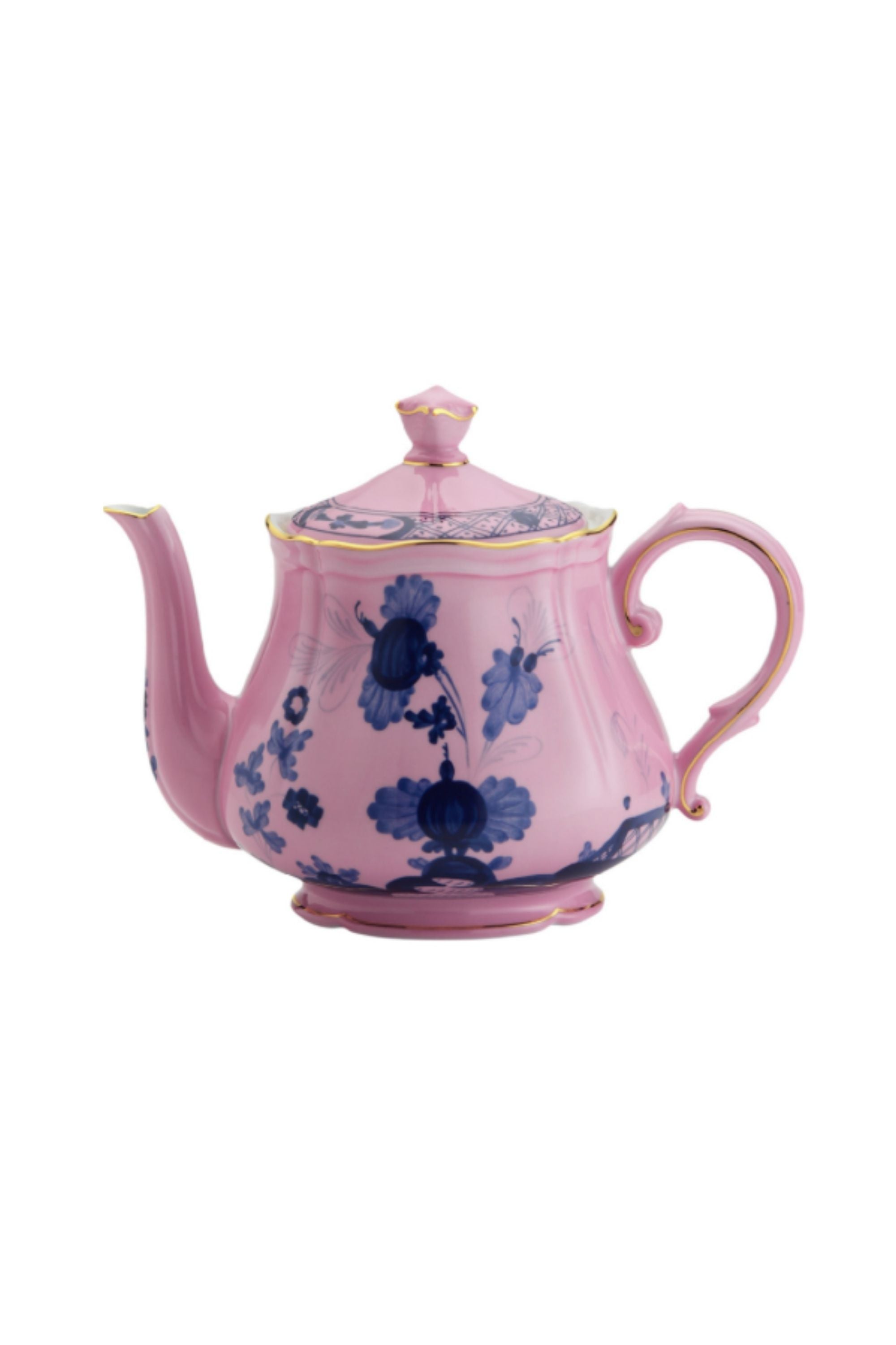 This porcelain in Ginori’s traditional Antico Doccia shape is decorated with a stylized carnation reinterpreted by Gio Ponti in 1946. Handmade and decorated in Italy.