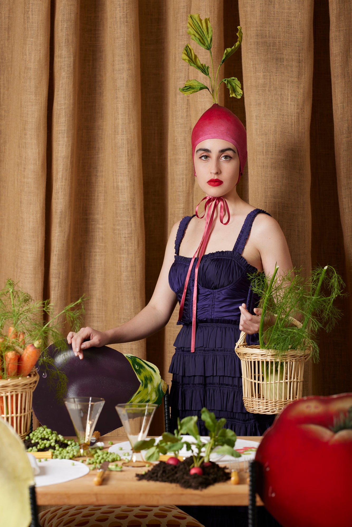 Radish hat.