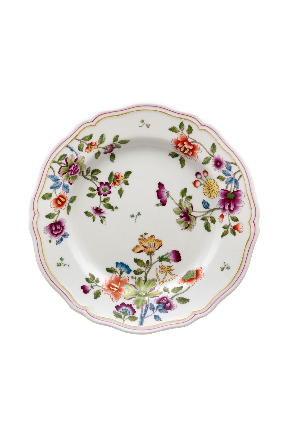 Flatware inspired by flowers in the European 1750 “La Primavera” decoupage with the flowers like Japanese and Chinese Imperial Kimono decorations.