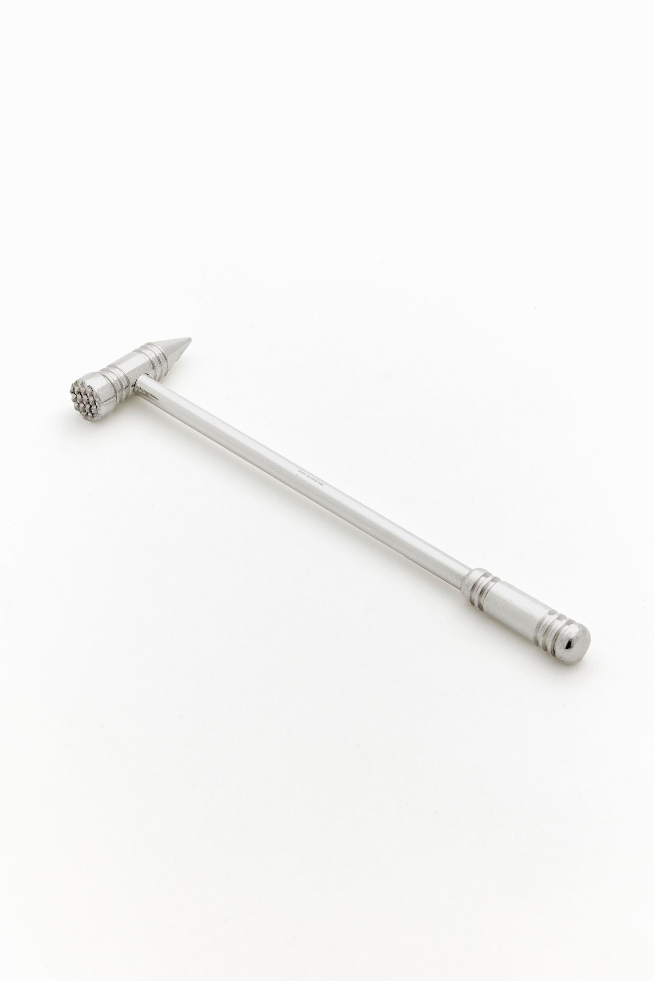 VINTAGE SILVER ICE HAMMER.