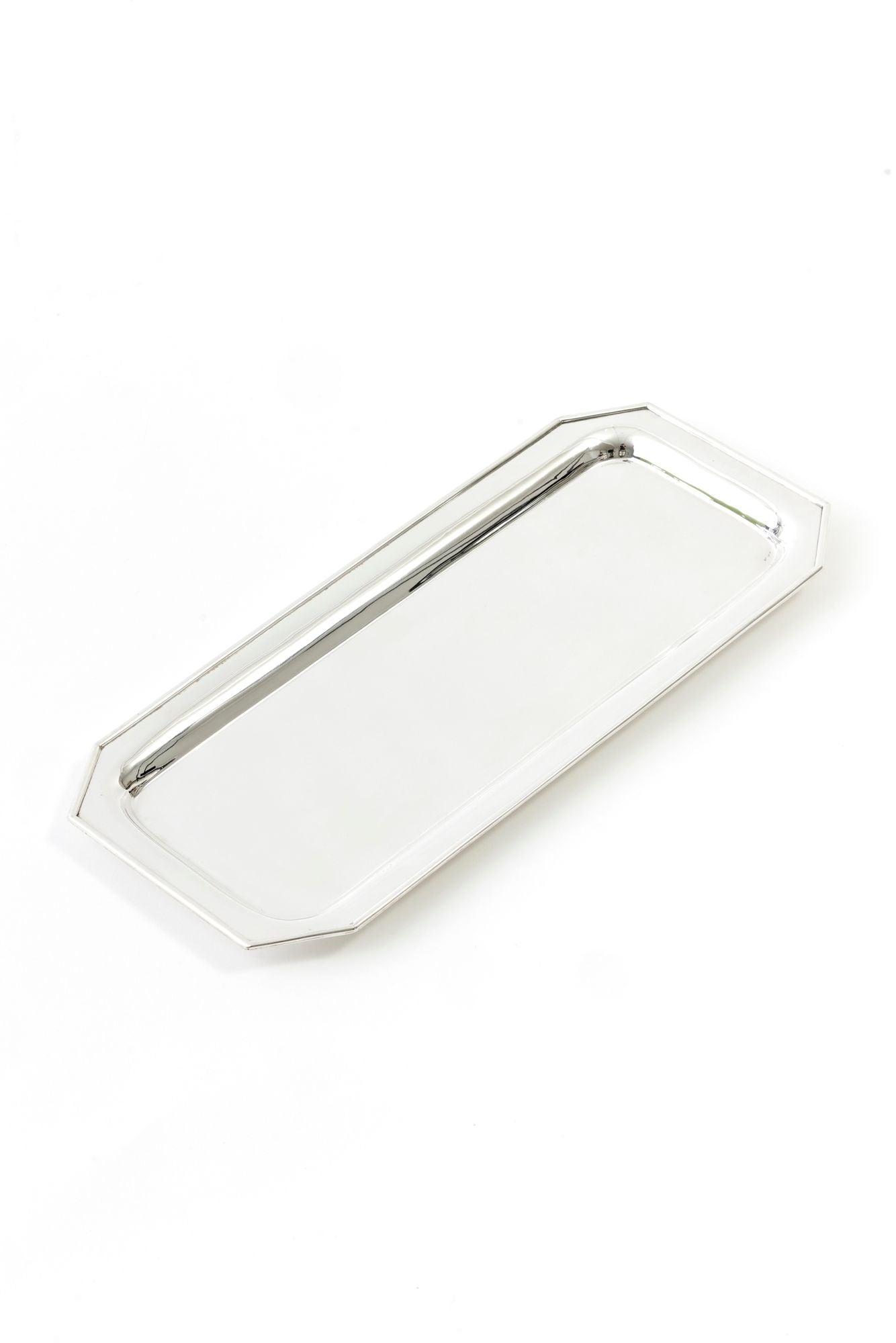 VINTAGE ENGLISH SILVER TRAY.