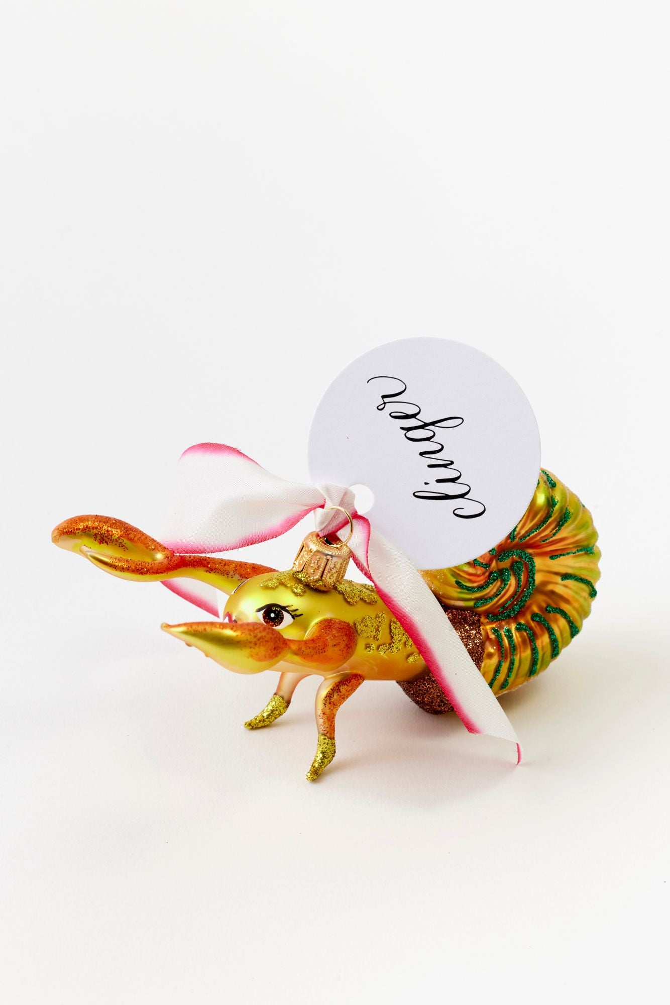 Hermit crab ornament.