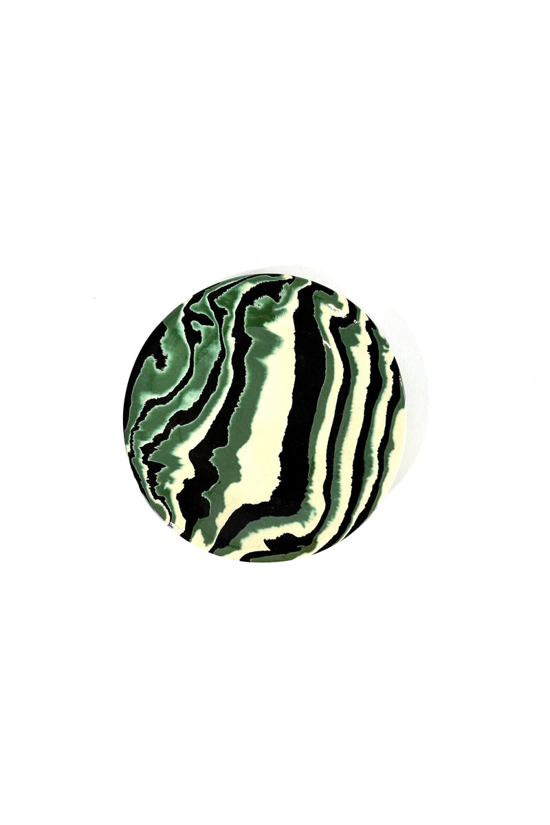 SET OF 8 MARBLED DESSERT PLATES