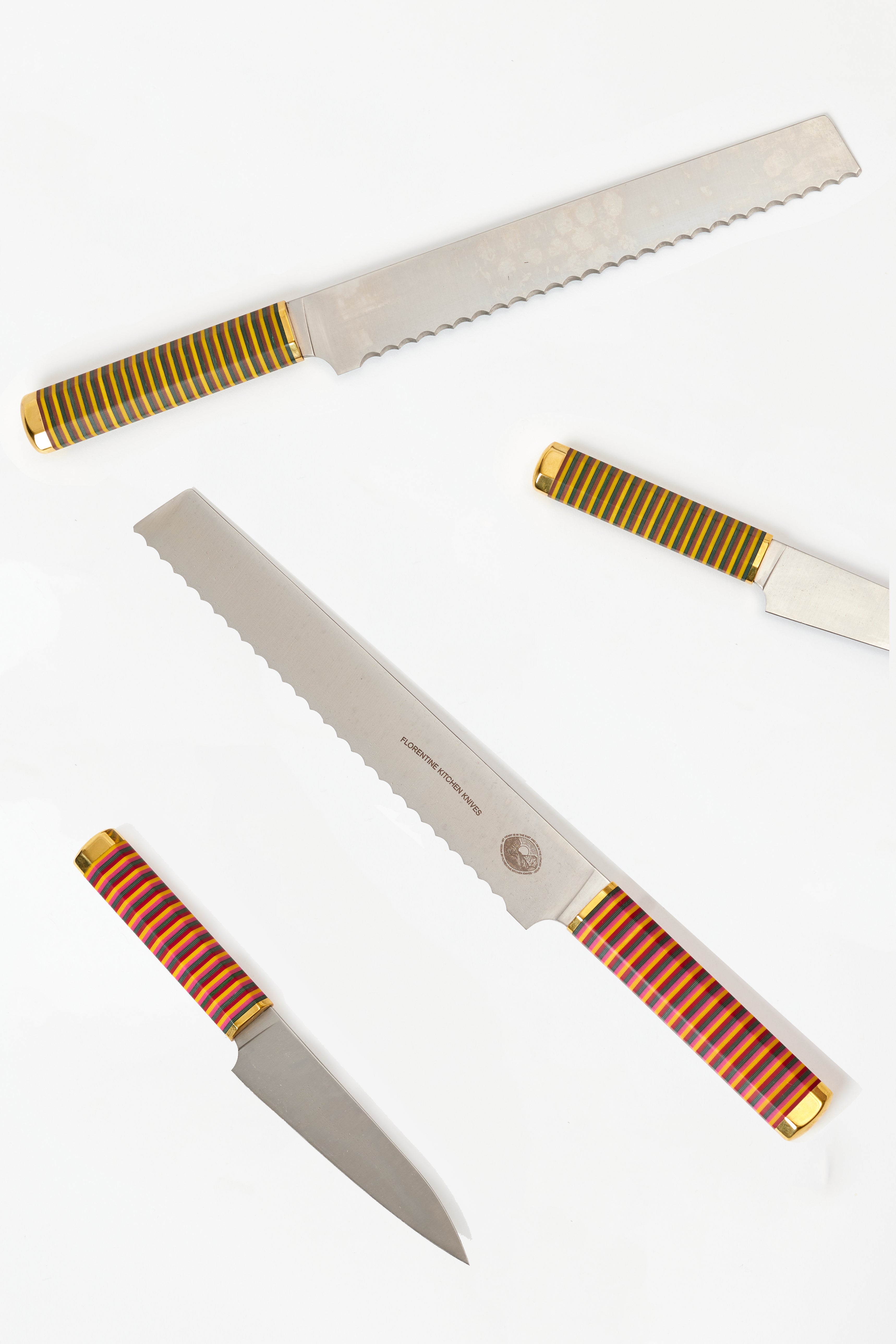 STRIPED SERVING KNIVES