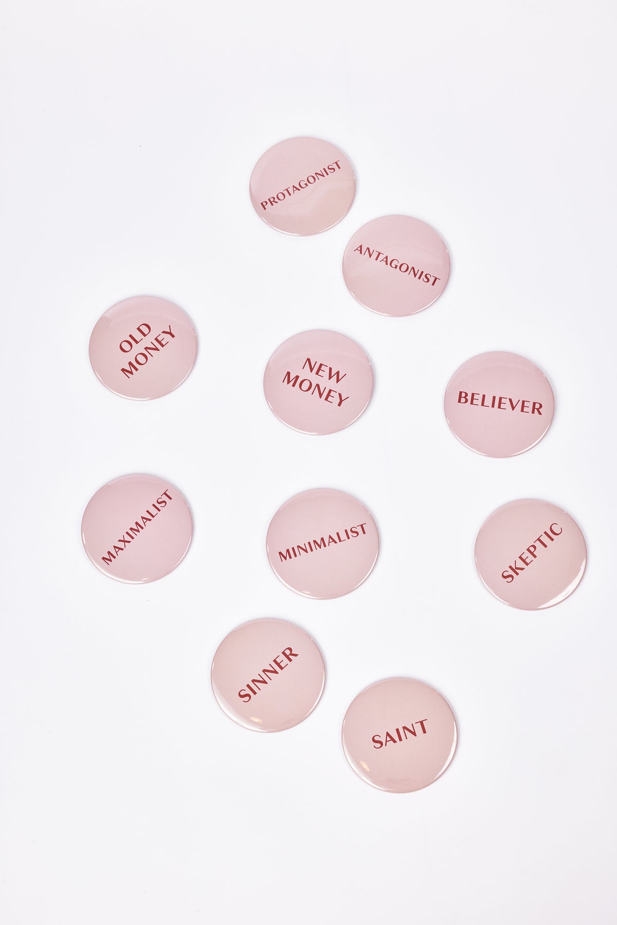 SET OF 10 BUTTONS OF TRUTH DUALITIES