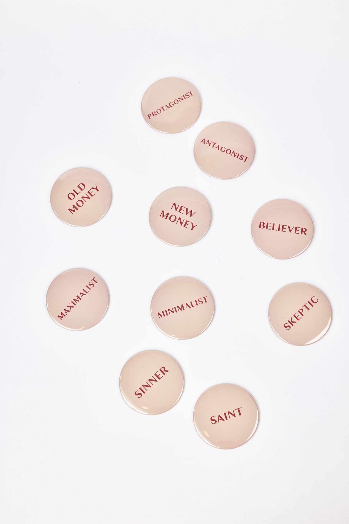 SET OF 10 BUTTONS OF TRUTH DUALITIES