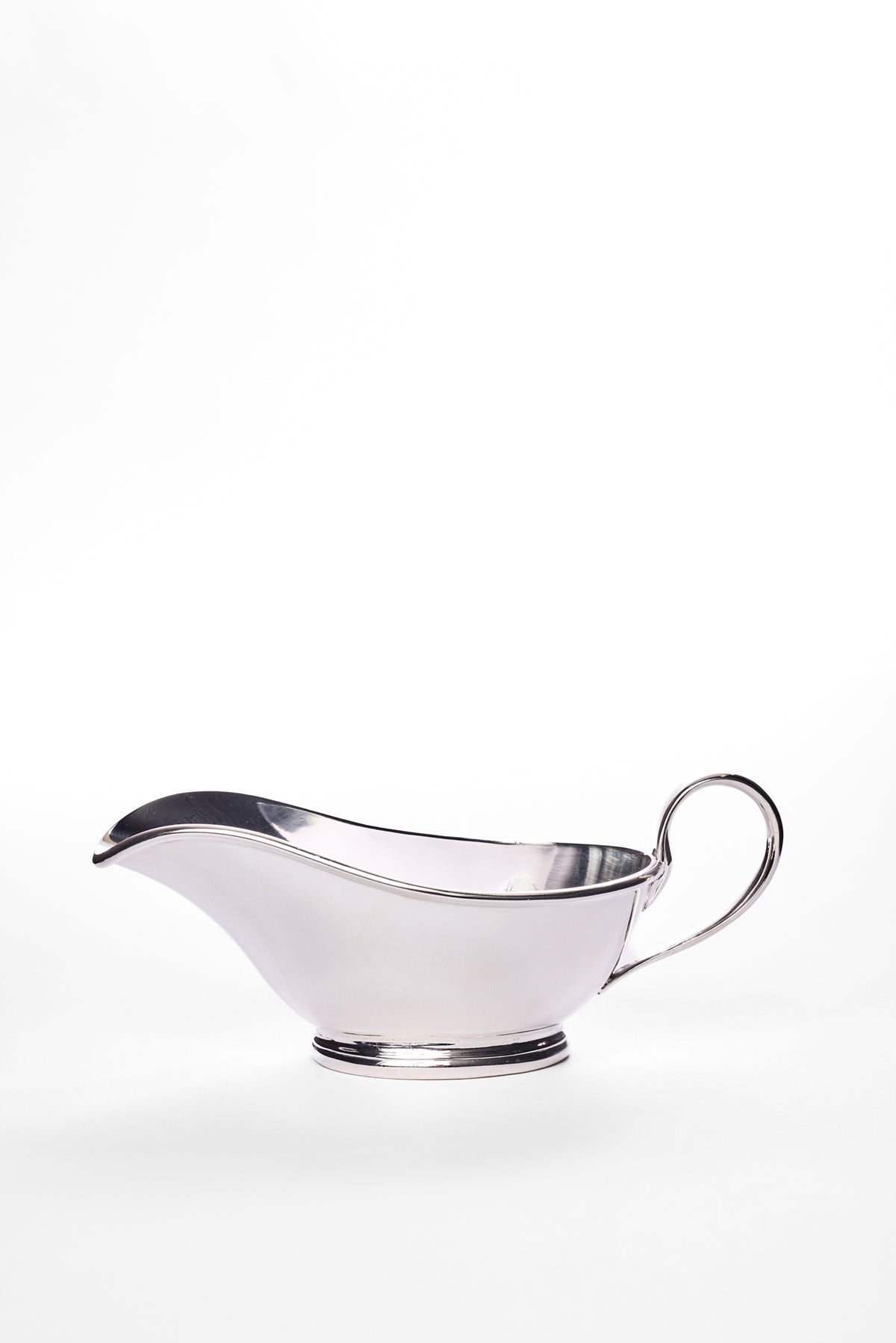 VINTAGE SILVER GRAVY BOAT