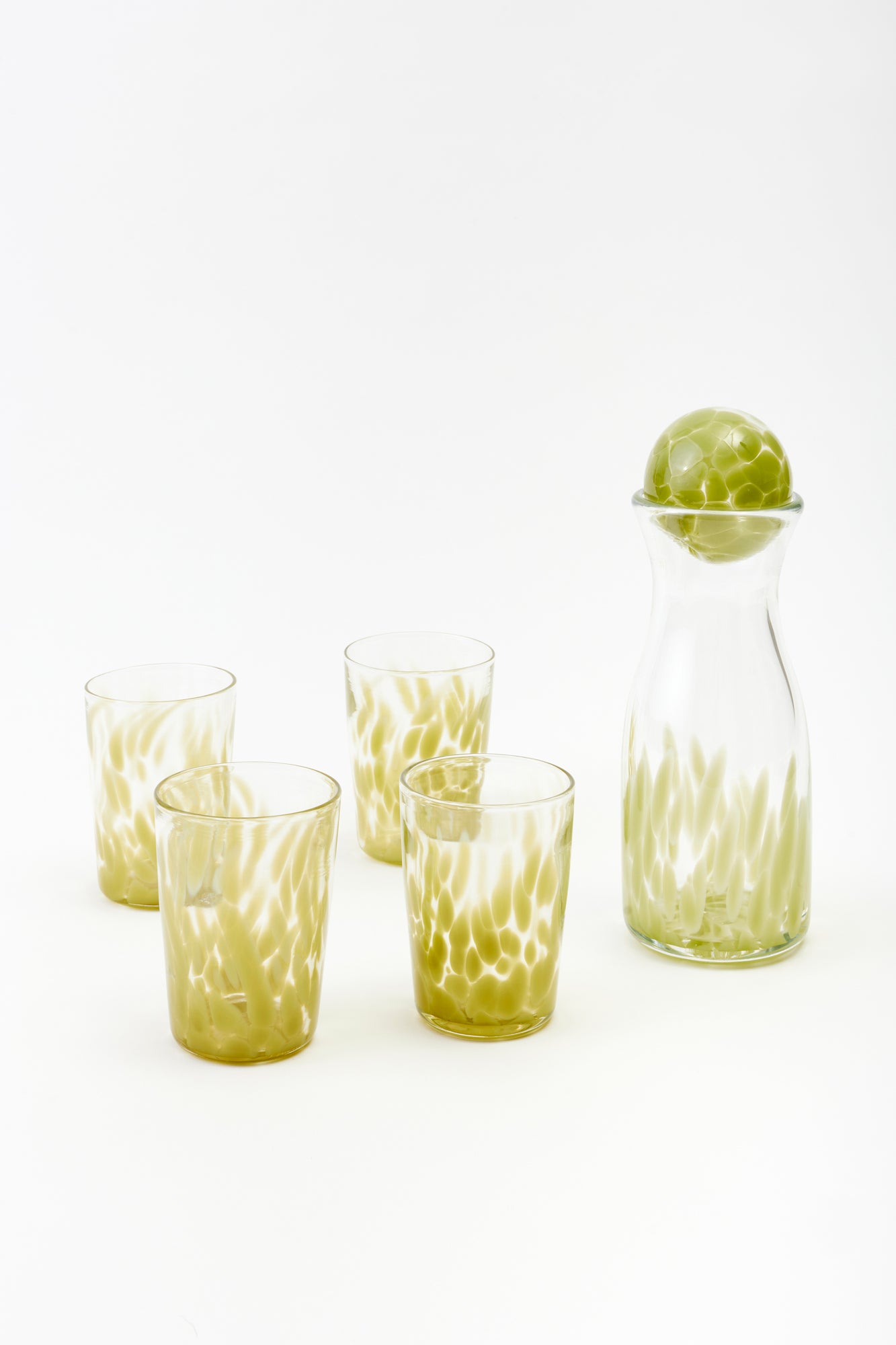 PAUL ARNHOLD GLASS CHARTREUSE CARAFE