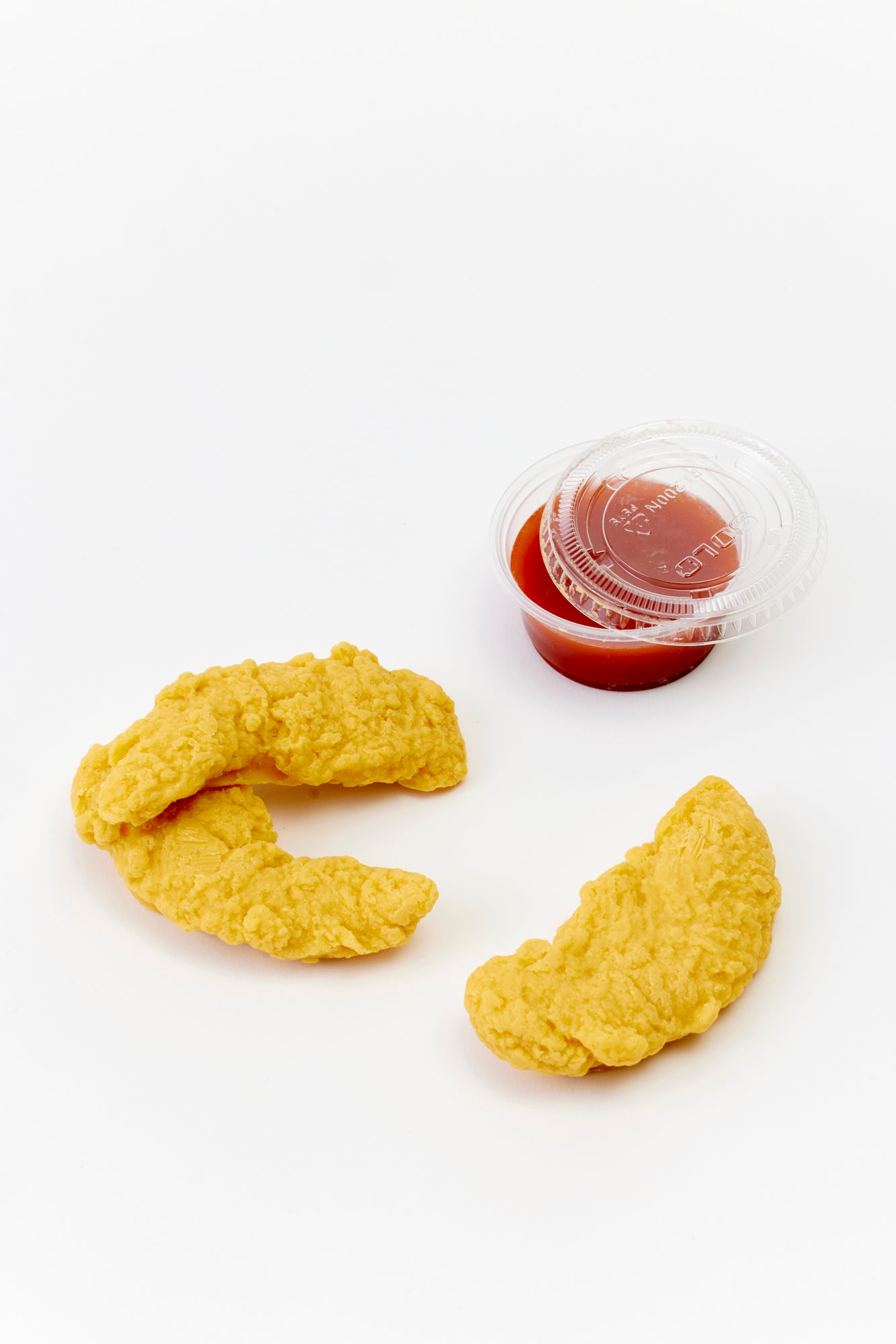 SOAP DRESSED AS CHICKEN TENDERS