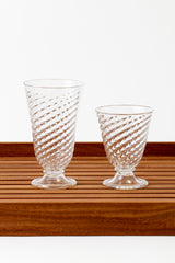CLEAR TWIST SHORT FOOTED GOBLET