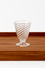 CLEAR TWIST SHORT FOOTED GOBLET