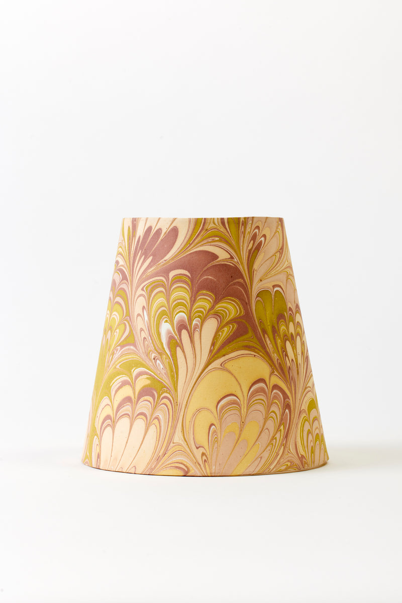 MARBLED PAPER CHANDELIER SHADE