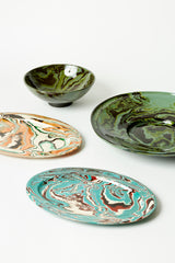 MARBLED CERAMIC SERVING DISHES