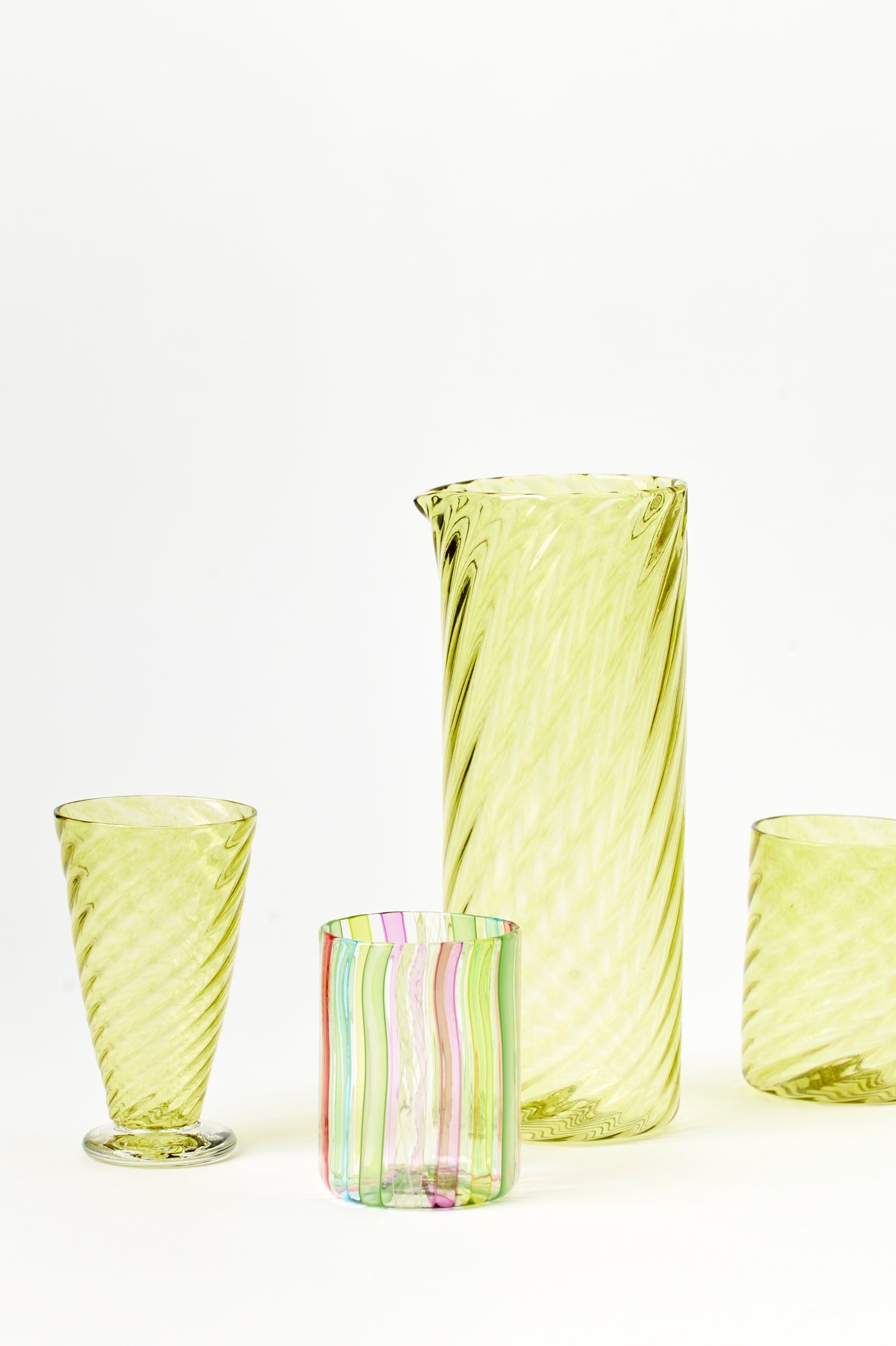 CHARTREUSE TWIST TUMBLER