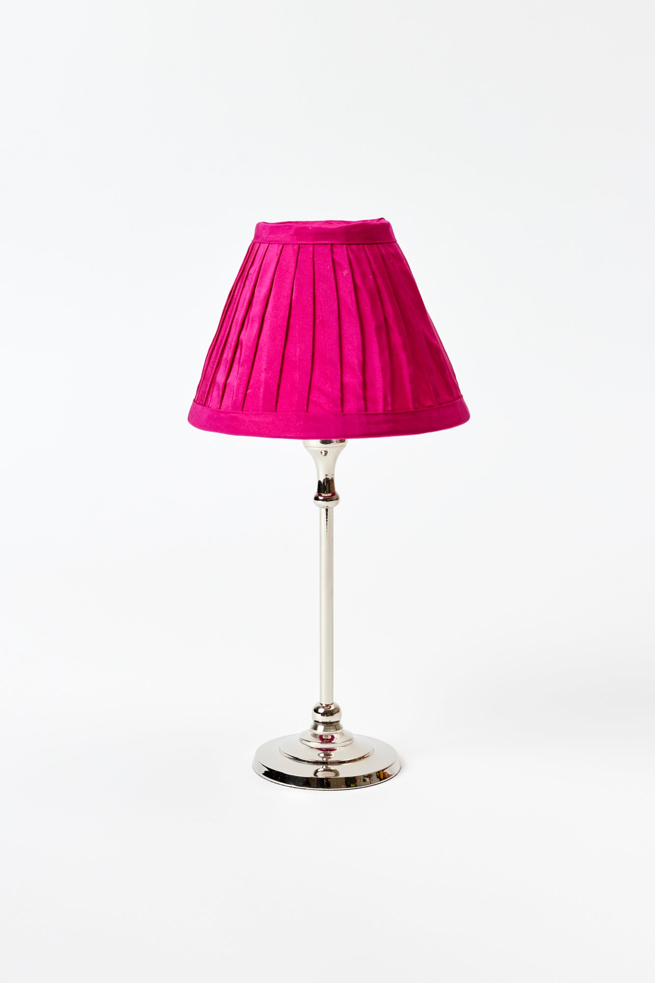 FUCHSIA SILK TABLE LAMP SHADE