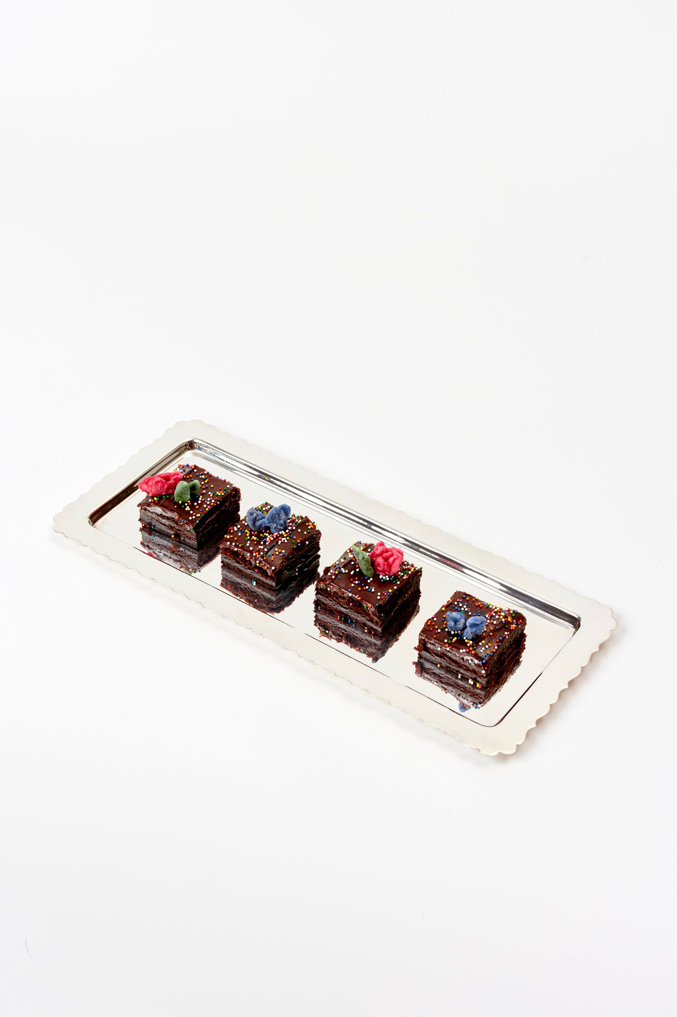 VINTAGE ENGLISH SILVER SANDWICH TRAY