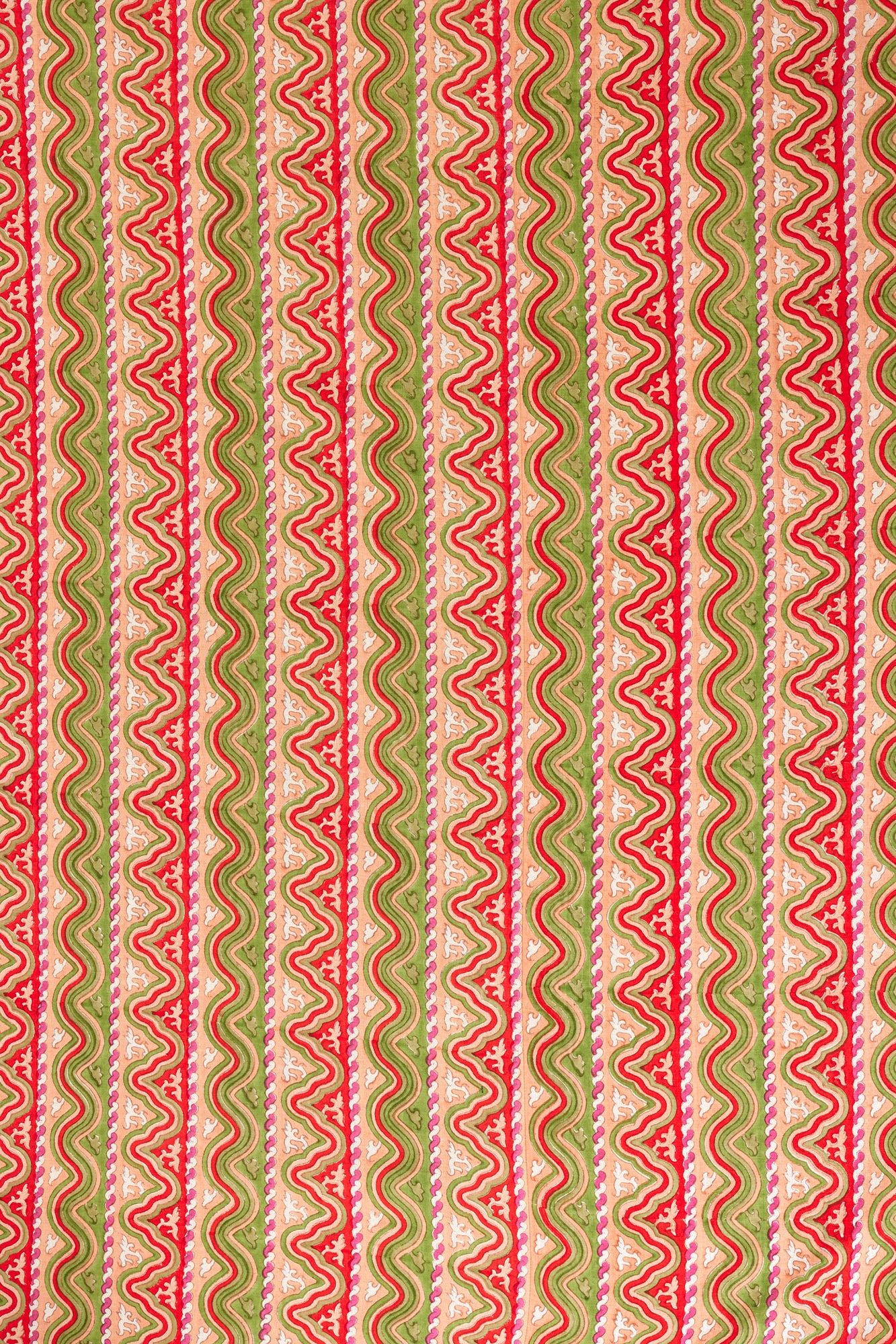 Mexican waves Christmas tablecloth pattern.