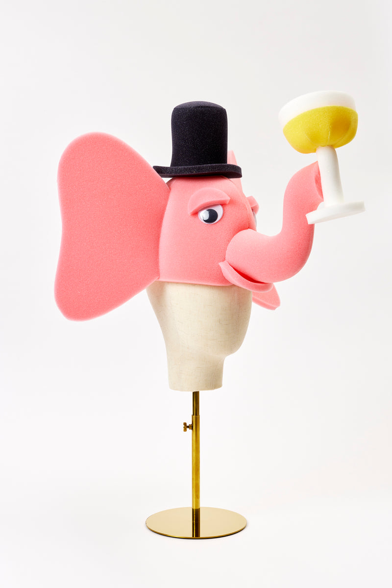 PINK ELEPHANT PARTY HAT