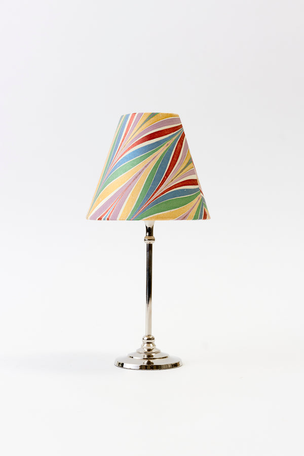 MARBLED PAPER TABLE LAMP SHADE FLORENTINE