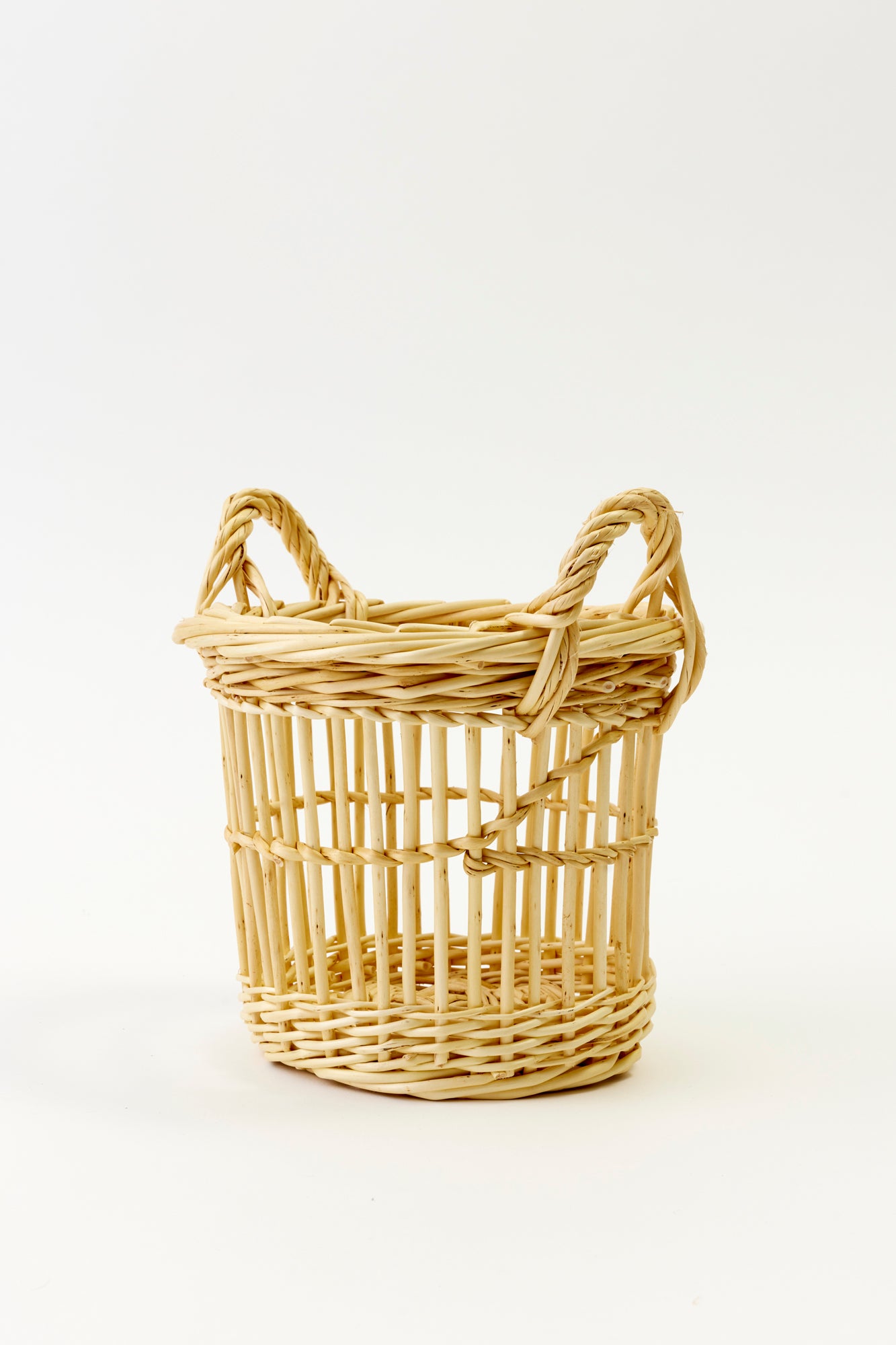 Openwork willow basket that was grown and handcrafted in the Dordogne.