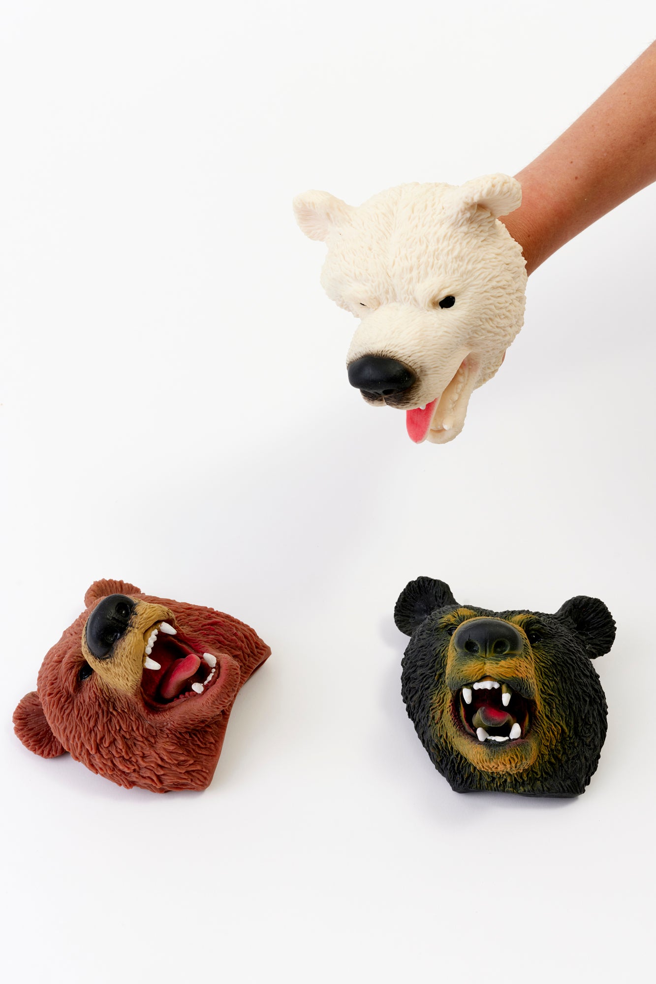 SET OF 3 BEAR PUPPETS