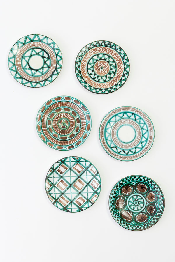 SET OF 6 VINTAGE ROBERT PICAULT SALAD PLATES