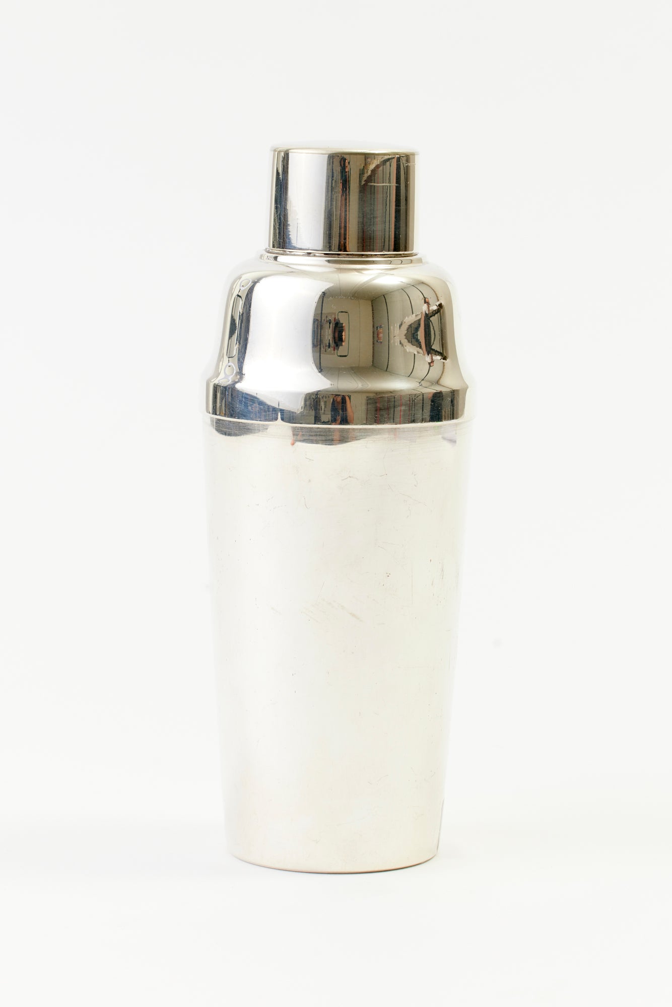 VINTAGE ENGLISH SILVER COCKTAIL SHAKER